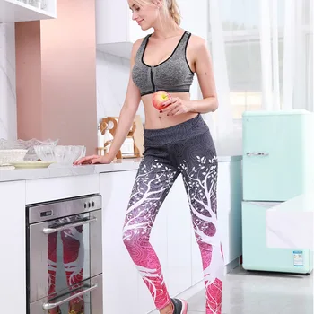 

Women Leggings Fitness Workout Long Skin Elastic Waist Pants Trousers Women Ladies Pants