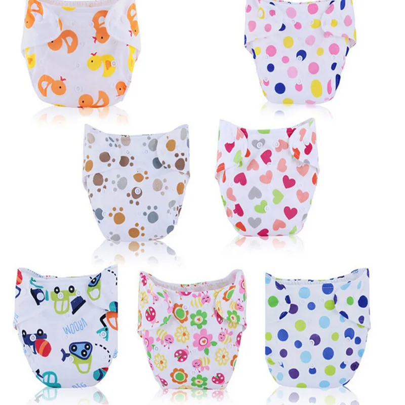 Детские многоразовые подгузники coolababy моющиеся пеленальные хлопковые