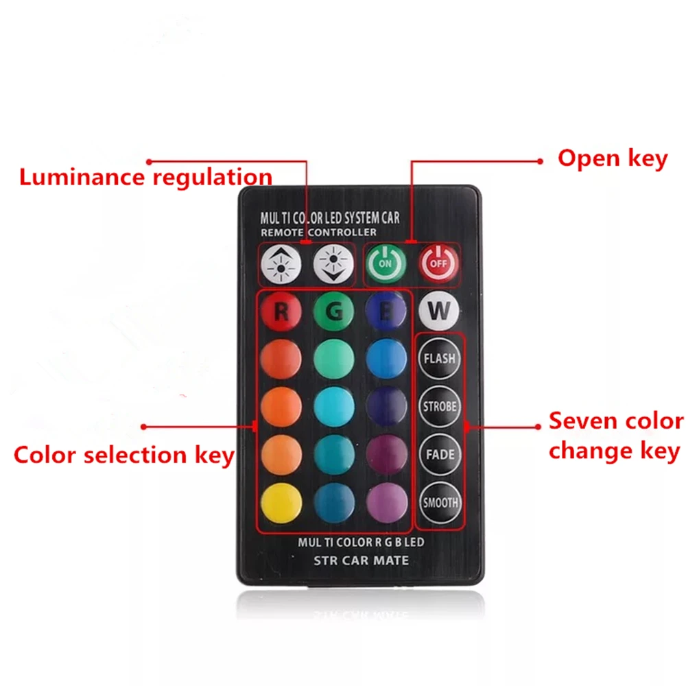 Светодиодная сигнальная лампа T10 RGB 5050 SMD автомобильное внутреннее декоративное