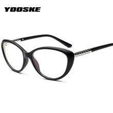 YOOSKE, женские ретро очки кошачий глаз, очки, очки, винтажные оптические очки, оправа, очки для компьютера, очки для чтения
