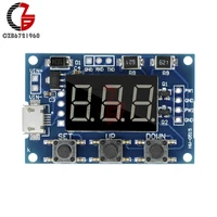 Micro USB DC 2CH Adjustable PWM Signal Generator Duty Cycle Pulse Frequency Module Digital LED Display Tube DC 5V 12V 24V DIY 2