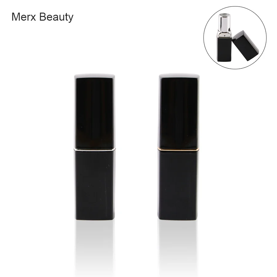 5/50PCS 12.1MM Black Aluminum Llipstick Tube Empty Square Lip Balm Case DIY Bottle Cosmetic Container Make Up Tool | Красота и