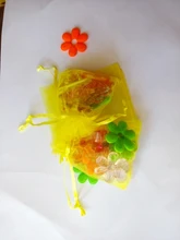 1000 unids amarillo del regalo del organza bolsas 11×16 cm bolsos de fiesta para las mujeres evento casarse bolso de Lazo de Exhibición de La Joyería bolsa de Bolsa de accesorios de bricolaje