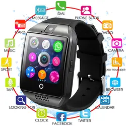 Bluetooth Смарт часы для мужчин женщин с камера Facebook Whatsapp Twitter Синхронизация SMS Smartwatch поддержка SIM карты памяти для IOS Android