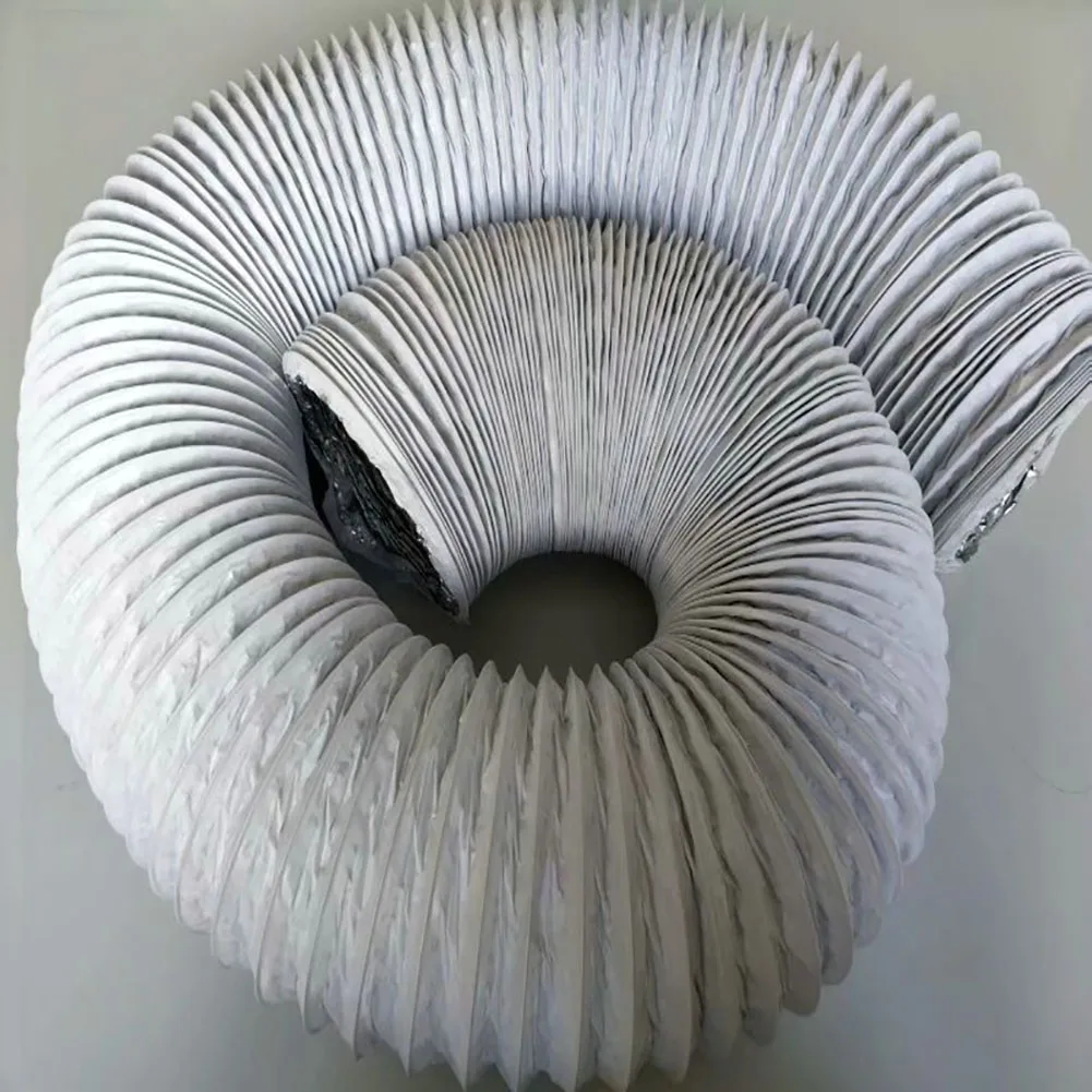 

Bathroom Ducting Hose For Air Condition Aluminum Foil Accessories Fire Retardant Flexible Ventilation Single Tube Kitchen Soft