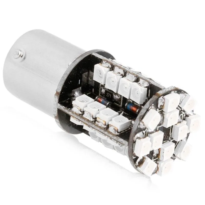 2pcs New 1156 BA15S P21W 3528 44LED Canbus No Error Car Tail Brake Light Bulb Red