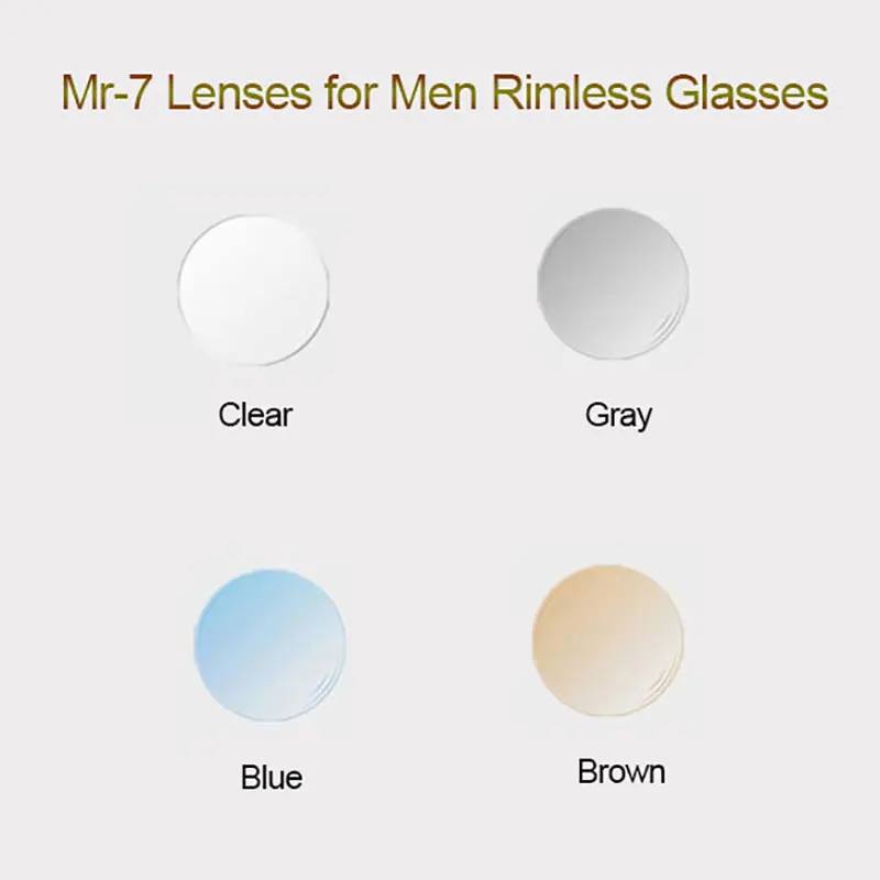 

MR-7 Optical Prescription Tinted Lenses Super Tenacious Aspheric Optical Eyeglasses Lenses UV400 Solid and Gradient Tinted