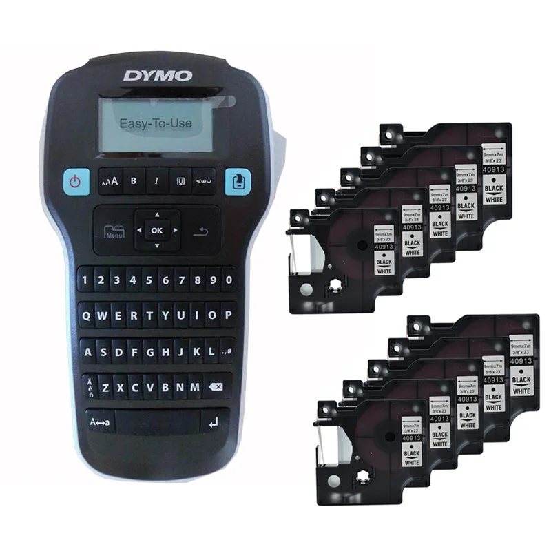 Dymo LM160 принтеры для этикеток плюс 10 шт. 9 мм черно-белые 40913 ленты кассета картридж
