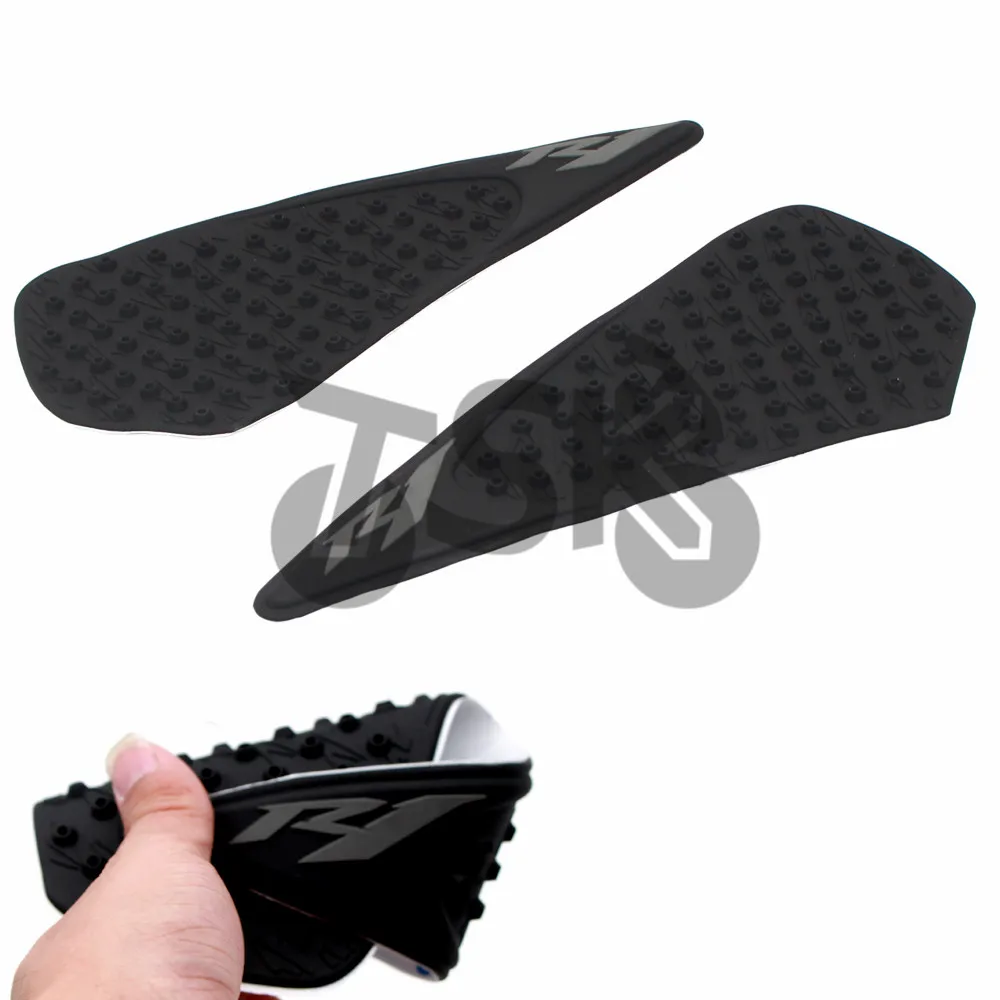 

High quality For YAMAHA YZF R1 YZF-R1 YZFR1 2004 2005 2006 Motorcycle Tank Pad Side Gas Knee Grip Stickers Black