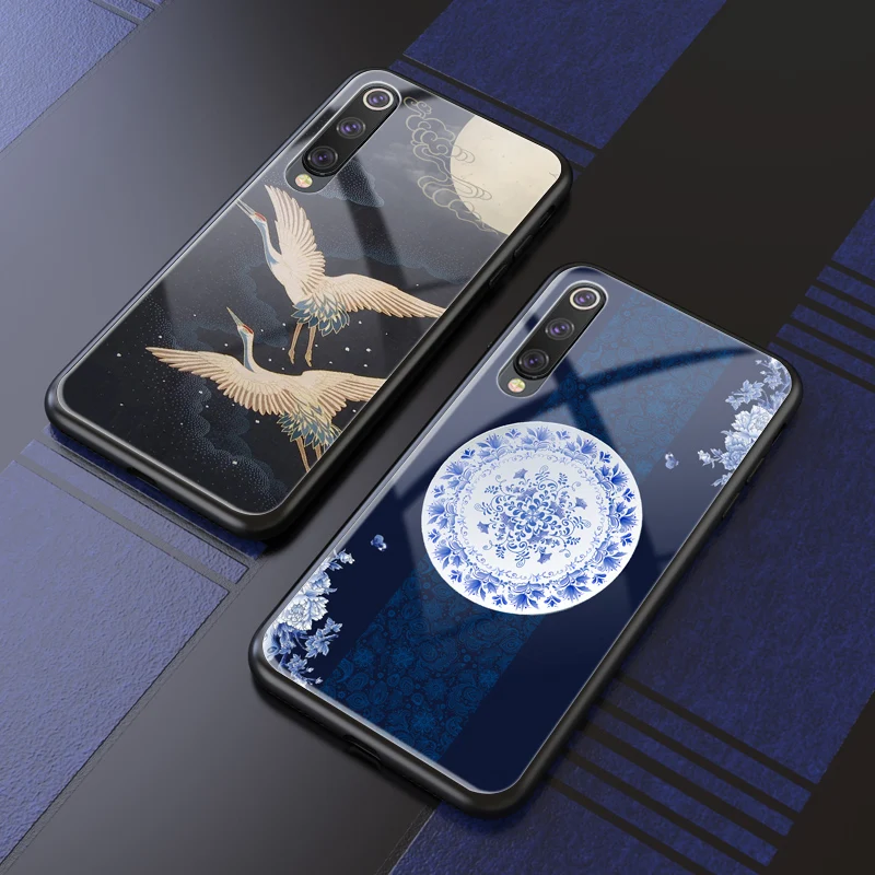 

Zerrul Tempered Glass Phone Case For Vivo IQOO U1 X7 X9 X20 Plus X21 X23 Z3 Y66 Y67 Y75 Y79 Y73 Y83 Y81 Y85 Chinese Style cases