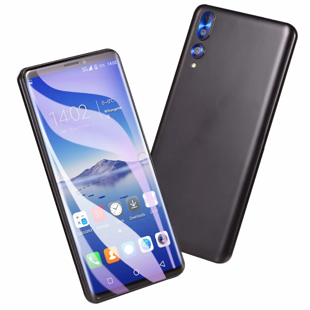 DHL, быстрая, сотовый телефон GuoPhone P20 Pro, четыре ядра, Android 6,0, 5,8 дюймов, ips, 854x480, 512 МБ ram, 4 Гб rom, две sim-карты, две камеры