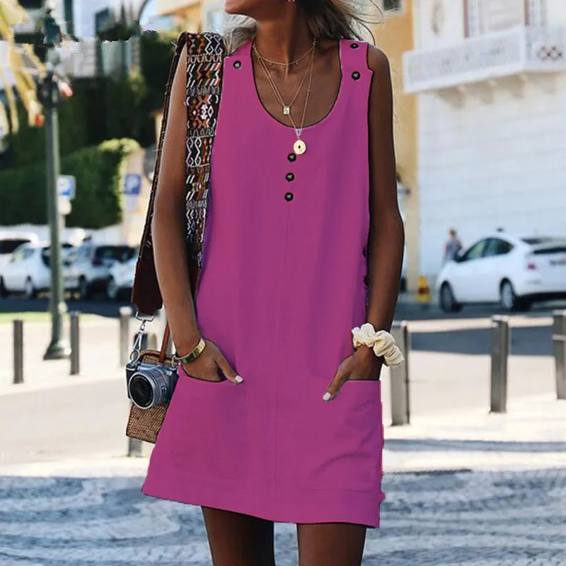 Forefair-Sundress-Summer-Sexy-Mini-Women-2019-Sleeveless-Button-Pockets-Off-Shoulder-Plus-Size-Loose-Short (3)_