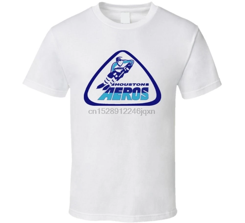 WHA Houston Aeros 1972 Hockeyer футболка мужская одежда Бесплатная доставка Топ Футболка