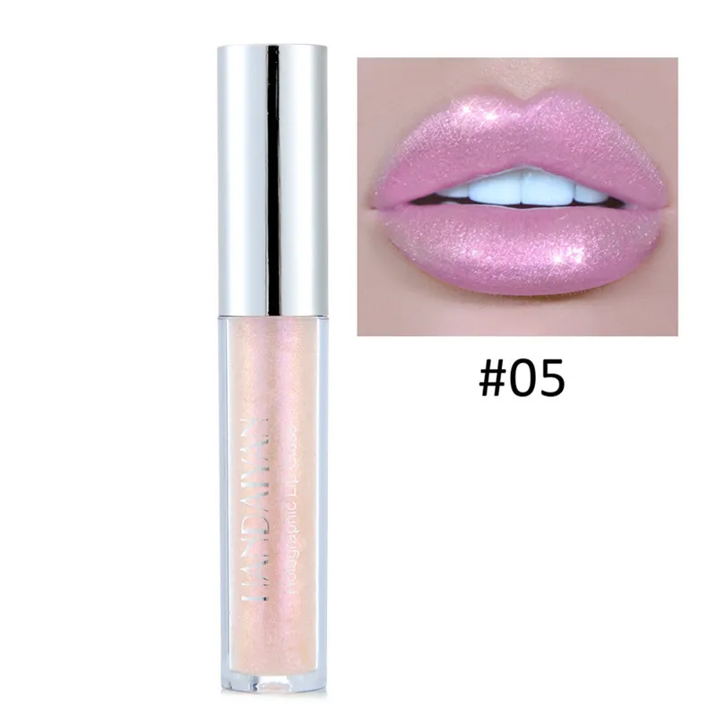 1PCS HANDAIYAN Makeup Shiny Clear Lip Gloss Long Lasting Shimmer Lip Tint Waterproof Moisturizer Batom Liquid Lipstick Cosmetics - Цвет: 5