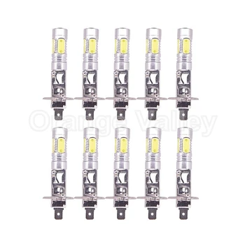 

10Pcs Super Bright H1 With lens 5 LED High Power COB Car Day Driving Daytime Running Light Fog Light Bulb Lamp Constant current