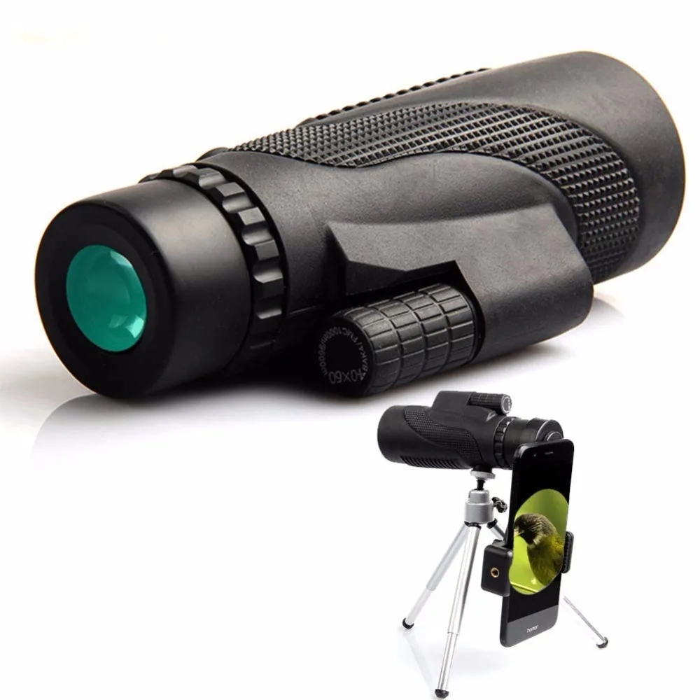 

maifeng 40x60 monocular Telescope Professional HD Mini Handheld with Tripod Phone Clip Ultra Wide Angle Rotary Goggles