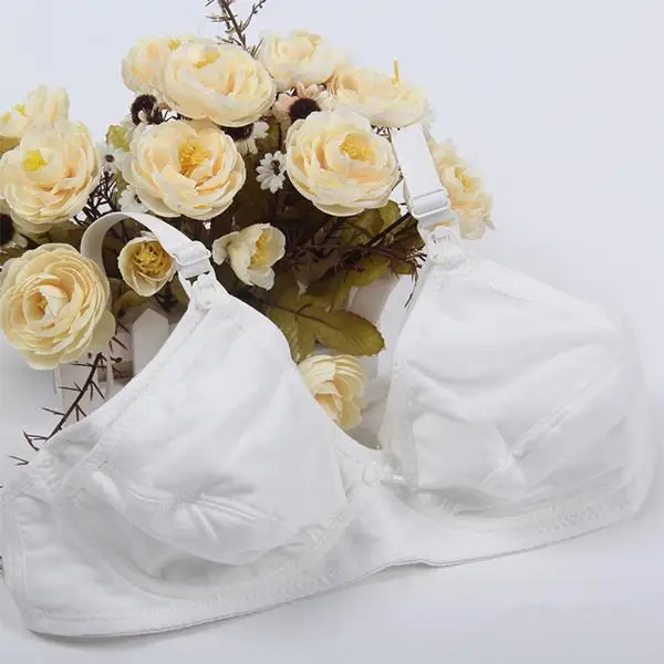 

Pink White Girls Nursing Bras Maternity Breastfeeding Pregnant Bra Cotton Underwear