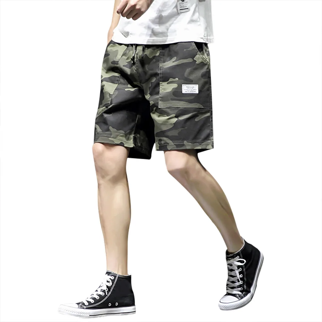 Новые мужские камуфляжные Шорты повседневные Мужские Лидер продаж! военные карго шорты по колено мужские летние мужские шорты