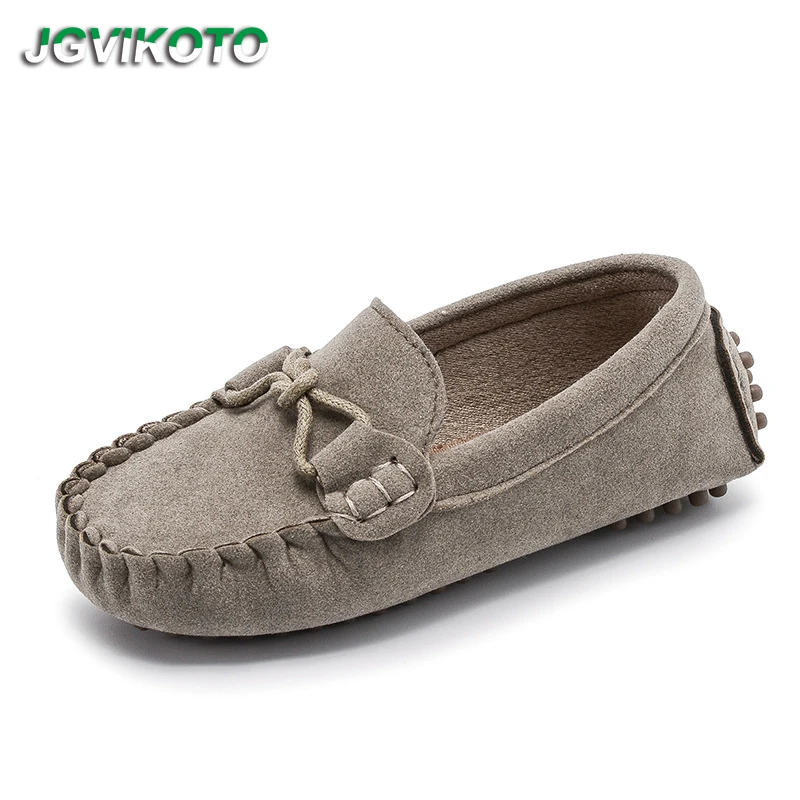 

JGVIKOTO Toddlers Shoes Fashion Soft Kids Loafers Children Flats Casual Boat Shoes Boys Girls Wedding Moccasins Leather Shoes