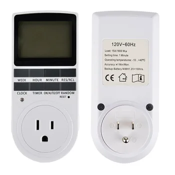

New Digital Electronic Power Timer in Switch Socket Digital LCD Power Energy-saving Programmable Smart Time Switch