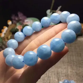 

Natural Crystal Bracelet Blue Beads 12.5-12mm (cx,3979)