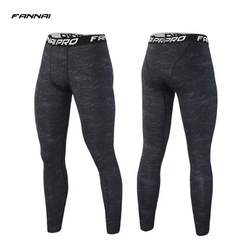 

Autumn Men's Running Tights Jogging Sport Leggings Milk Fiber Gym Fitness Compression Pants Men Exercise Quick-Drying Trousers