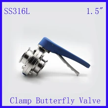 Новое поступление 1," SS316L Нержавеющая сталь санитарный ручной водный Дроссельный клапан трёхзажимного хомута w пластиковые Мути-эргономичный дизайн ручки