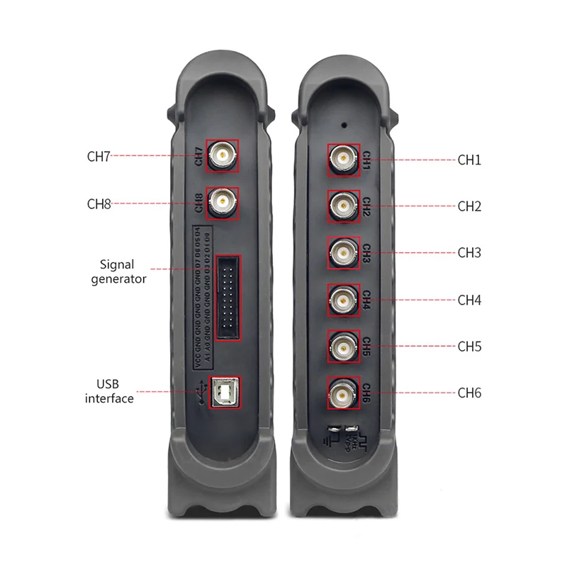 Hantek Осциллограф 1008C автомобильный осциллограф 8 каналов ПК USB диагностический