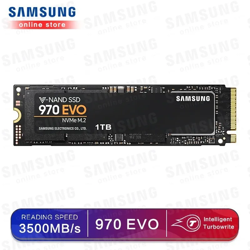 Samsung 970 Evo Plus M.2 Ssd 250 ГБ 500 1 ТБ Nvme Pcie Внутренний твердотельный жесткий диск Hdd жесткий диск дюймов ноутбука, настольного компьютера Mlc тормозной