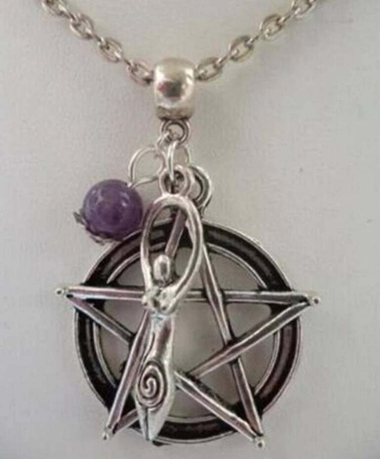 

Pentagram & Fertility Goddess Tree of Life Triquetra Trinity Knot Triangle Turkey Evil Eye Protection Charms Pendant Necklace