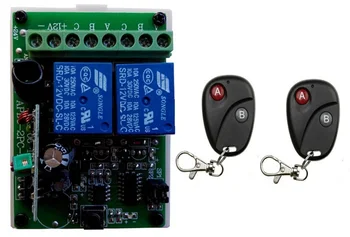 

DC12V 2CH 4patch lamp Wireless Remote Control Switch System Transmitter with Two-button Receiver for Appliances Gate Garage Door
