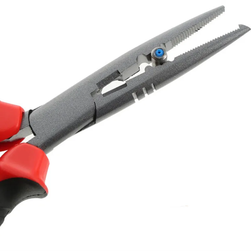 BaMMax Fishing Stainless Steel Multifunction Fishing Pliers Sea Fishing Scissors Swivel Snap Hook Rubber Handle tool Accessores