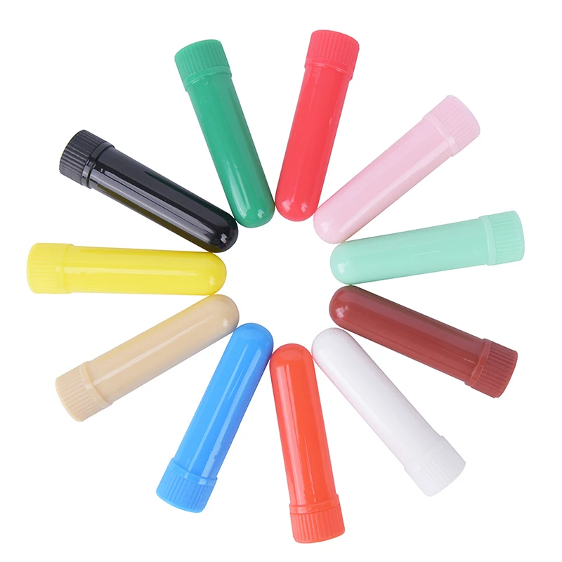 10pcs/lot Essential Oil Aromatherapy Blank Nasal Inhaler Tubes (10