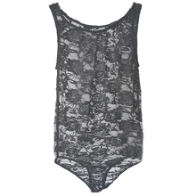 Мужские сексуальные стринги кружева очаровательные прозрачные комбинезоны обтягивающий комбинезон для коррекции фигуры Нижнее белье для мужчин