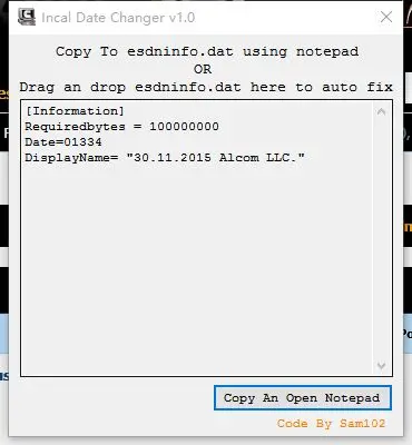 

ForCummins Incal expire date Changer