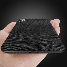 

Ultra-thin Canvas Texture Phone Case For iPhone XSmax XR XS X 8 7 6 6s Plus Original Silicone Cover For iPhone 7Plus Cloth Funda