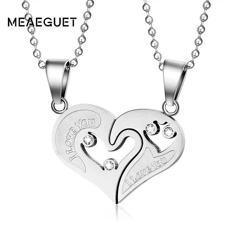 Женская цепочка с подвеской в виде сердца из нержавеющей стали|love necklace|fashion