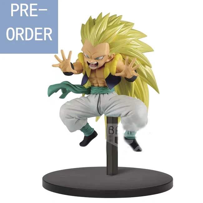 

Presale August Original Banpresto Dragonball Super Saiyan 3 Gotenks PVC action figure model Figurals