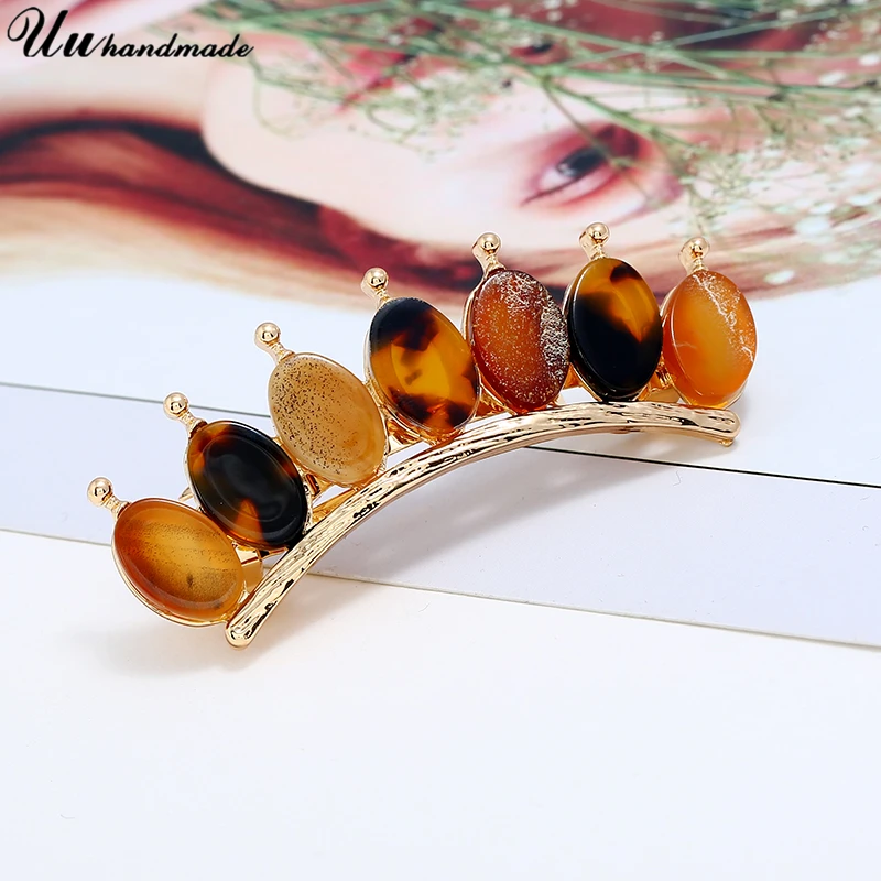 

Fashion Acrylic Crown hair clips for women Barrettes wedding bridal accessories jewelry bride pins tiaras decoration pin hairpin