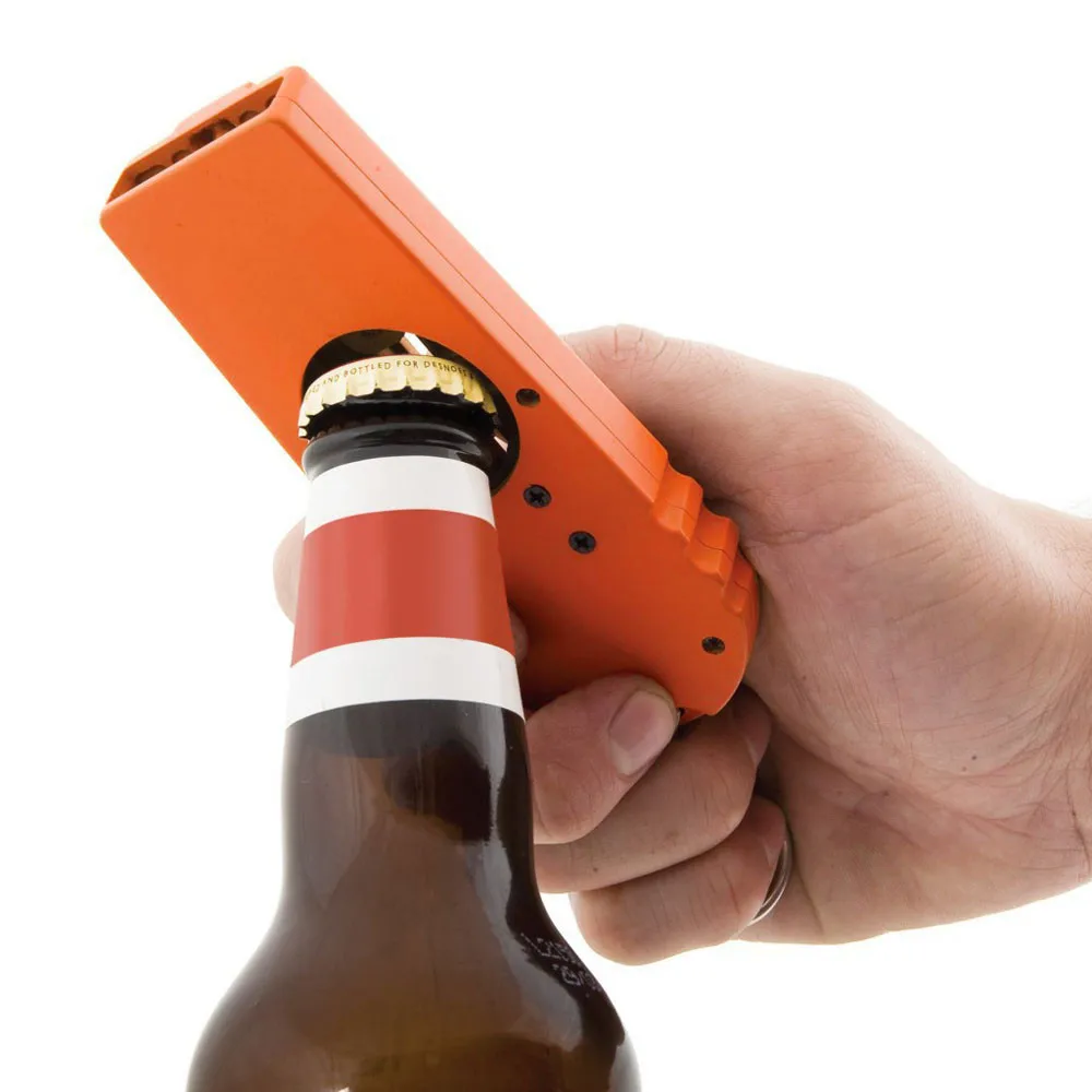 

Kitchen Cooking Tool Portable Flying Cap Zappa Beer Drink Bottle Opener Opening Cap Launcher Top Shooter Gun