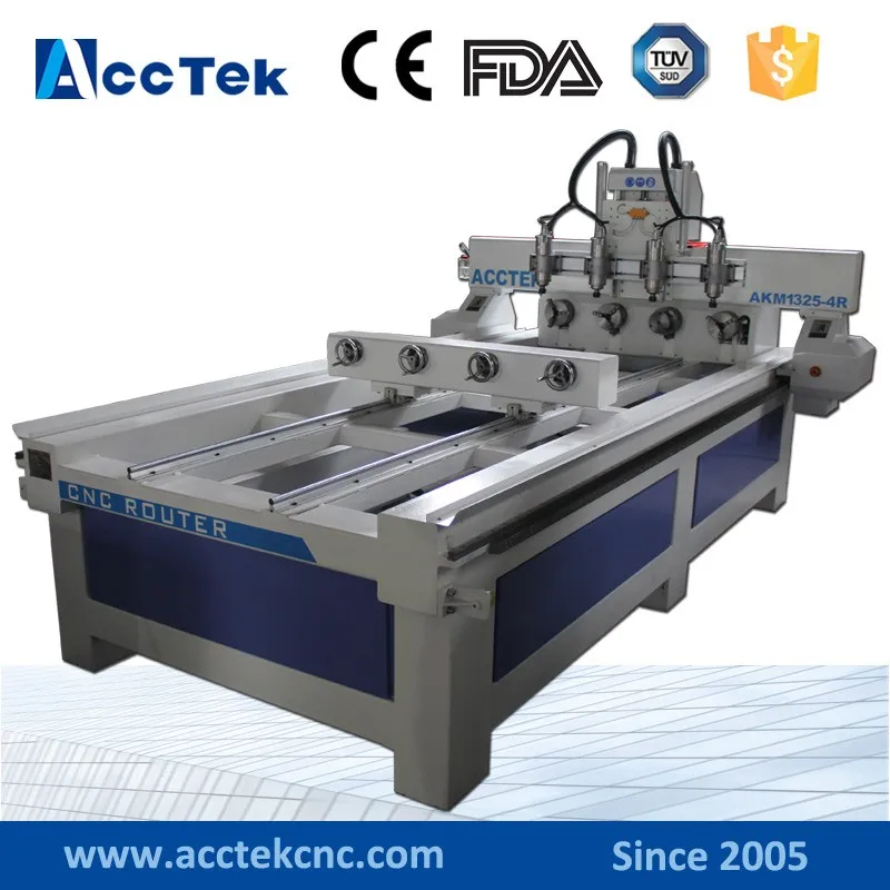

cnc router china price Multi head 4 spindle rotary table cnc wood furniture machinery