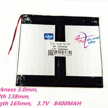 30138165 3,7 V 8400MAH полимерные перезаряжаемые батареи, планшетный ПК общий аккумулятор 8 дюймов 9 дюймов 10 дюймов 30140160