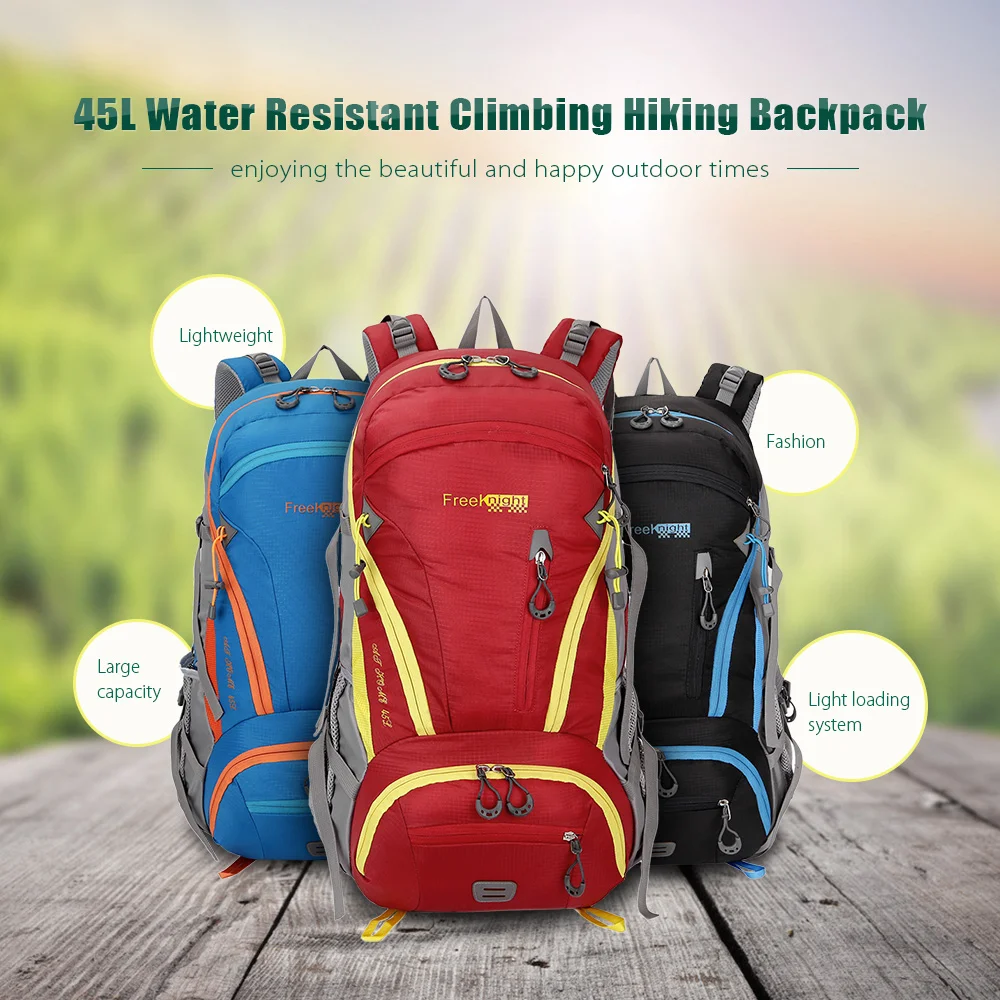 FREEKNIGHT 0212 45L Water Resistant Climbing Hiking Molle Backpack  