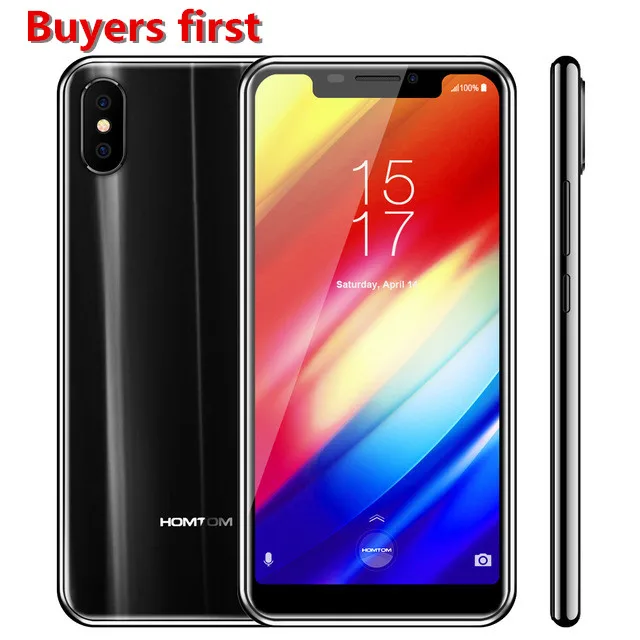 

HOMTOM H10 Mobile Phone Android 8.1 4GB+64GB MTK6750T Octa Core Smartphone 3500mAh Face ID 5.85" FHD 4G LTE 16.0MP OTG CellPhone