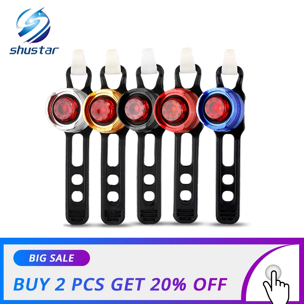 

Bicycle light bicycle headlight waterproof light ruby safety warning rear tail light bicycle LED light