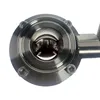 DN25-DN50 Tri Clamp Sanitary Stainless Steel SS304 Butterfly Valve Silicon Seal Pull Handle Home Brew Valve ► Photo 2/5