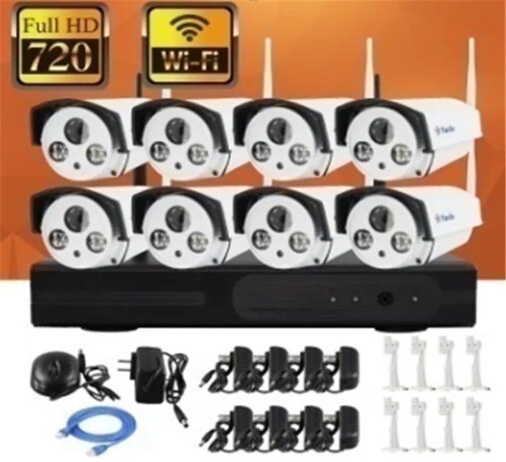 720p 8ch Wireless Wifi Ip Camera Nvr Kit Ip Camera AliExpress