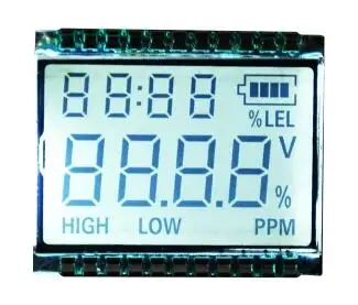 

22PIN 4-Digits Segment LCD Panel Gas Concentration Screen White/Blue/Yellow Green/Grey Backlight