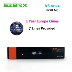 GTmedia V8 Nova H.265 1080 P Встроенный Wi-Fi DVB-S2 спутниковый ресивер Поддержка Cccam Newcamd ключ powervu, biss PK Freesat V8 супер