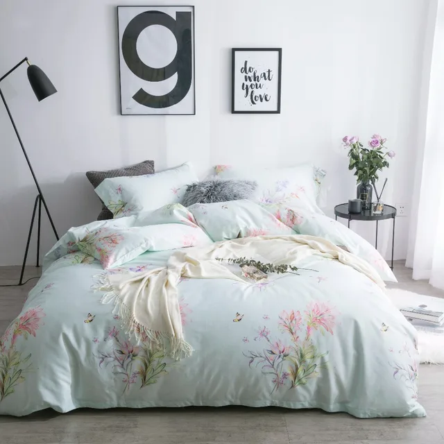 Fl Printed Bedding Luxury Bed Linen Egyptian Cotton Fl Printed Bedding Luxury Bed Linen Egyptian Cotton Queen Size Spreads Satin